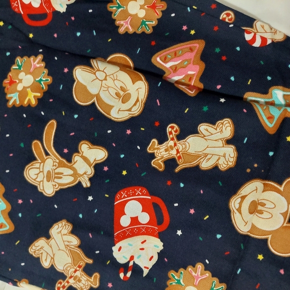 Disney "Holiday Cookie" Flannel Pajama Pants Small Old Navy - Picture 6 of 8